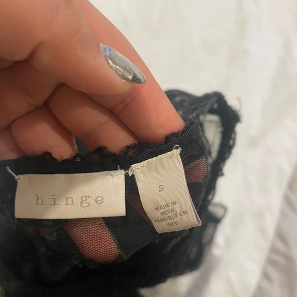 Nordstrom Floral mesh short sleeve top - Picture 2 of 3